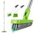 Grout Brush with Long Handle & Groove Gap Scrub Brush, Grout Cleaning Brush,V-Shape Grout Scrub Brush,Grout Cleaner Brush for Bathroom,Tile,Baseboard, Kitchen, Space Window Track, Corner