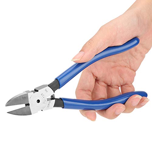 8inch Blue Diagonal Flush Wire Cutting Pliers, Easy Carry Diagonal Pliers