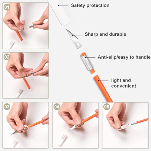 Rugreat Peel and Stick Wallpaper Tool Kit Contact Paper Smoothing Tools | Contact Paper Hanging with Felt Squeegee Knife Tape Measure for Apply Wallpaper for Vinyl Backsplash Tile Window Film