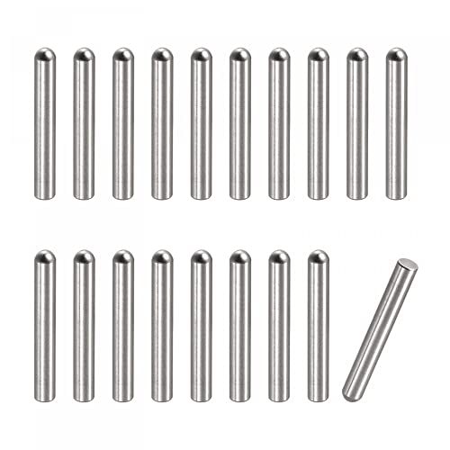 uxcell 2.8x18mm Dowel Pins, 50pcs 304 Stainless Steel Round Head Flat Chamfered End Dowel Pin Bunk Bed Pins Shelf Pegs Support Shelves Fasten Elements - size: 2.8x18mm