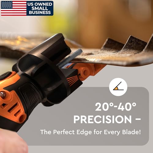 Sharp Pebble Cordless Lawn Mower Blade Sharpener – Lawnmower Sharpening Kit