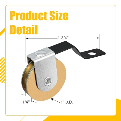 4 Pack Sliding Screen Door Rollers for Academy Doors, Smooth & Quiet, 1" Concaved Steel Ball Bearing, Rollers with Replaces B 638, B 687, B 639 and B 756 Used on Both Top and Bottom, 4Pack - color: B638 4pc