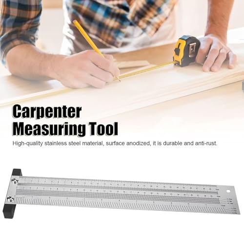 T Ruler Marking Gauge 12in Marking Line Ruler Stainless Steel
