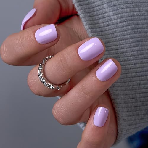 CurvLife Extra Short Square Press On Nails, Sweet Aura, Soft Gel - color: E2 - Sweet Aura