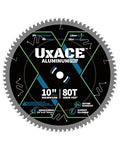 10-Inch 80-Tooth Circular Saw Blade, 5/8-Inch Arbor, Aluminum, Non-Ferrous Metal Cutting Blade, Carbide Tip, Thin Kerf, for Medium Aluminum, Plastic, Composite - size: 10", 5/8" Arbor, 80T