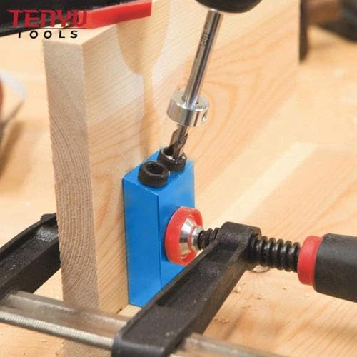 Pocket Hole Jig Dowel Drill Joinery Kit Carpenters Wood Woodwork Guides Joint Angle Tool Carpentry Locator Craft DIY Woodworking Wood 14Pcs