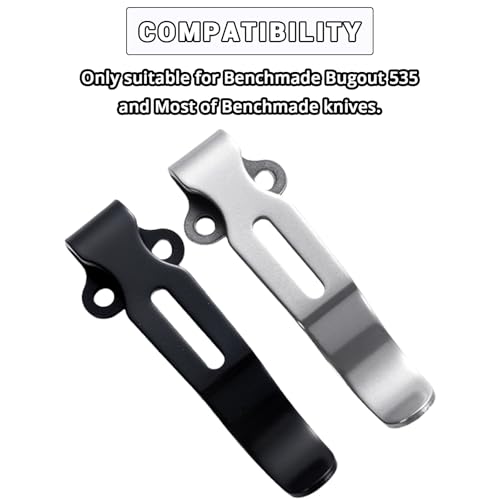 4-Pack Deep Carry Pocket Clips with 8 Screws