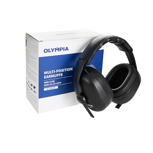 NORTHSKY Ear Muffs for Noise Reduction, 27 dB NRR - ABS Shell, Adjustable Headband, Black
