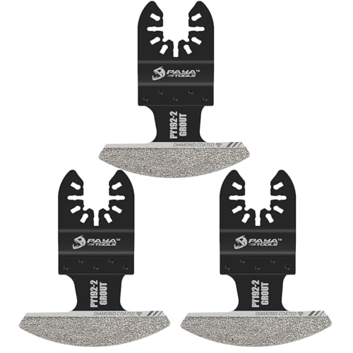 3-Pack Diamond Oscillating Grout Removal Blade - color: Diamond-Grit Edge