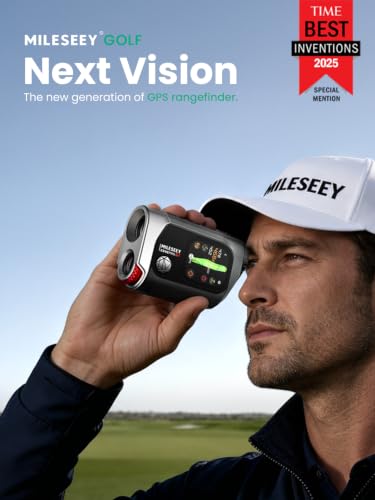 MILESEEY G1 Touchscreen & GPS Rangefinder with 43000+ Built-in Golf Courses