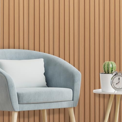 Art3d 48 x 6 Inch WPC Slat Wall Panels, 3D Wall Accents, 16-Pack, Boxwood | Real Wood Grain, Durable, Water Resistant, Wear-Resistant, No Emission, Eco-Friendly, Easy to Care, for Living Room, Bedroom - color: Boxwood, size: 48" * 6"