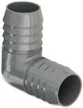 Spears 1406 Series PVC Tube Fitting, 90 Degree Elbow, Schedule 40, Gray, 1-1/4" Barbed - size: 1.25 Inch
