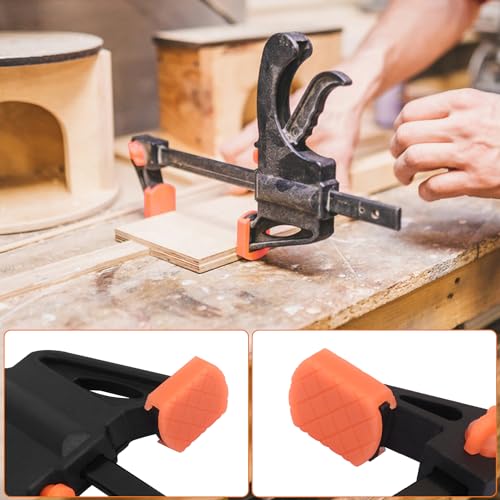 20 Pack 4 Inch F Bar Clamp, Medium Duty 70lbs One Handed Clamps/Spreader, Bar Clamps for Woodworking, Crafting, by GENHAKON - size: 20 Pack 4 Inch