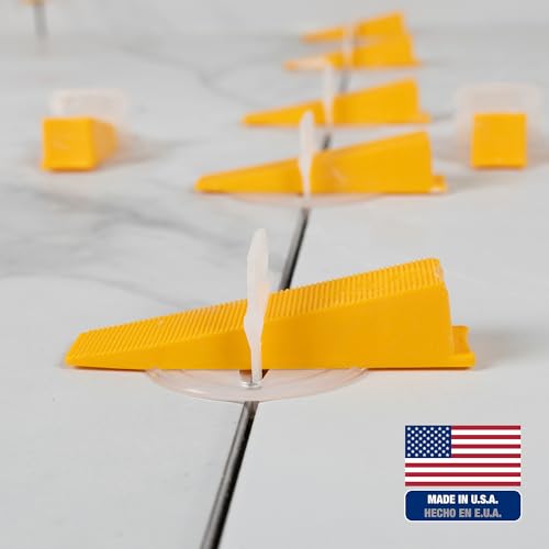 QEP 99777 LASH XL Tile Leveling System Clips for 1/16" Grout, White (2,000-pack)