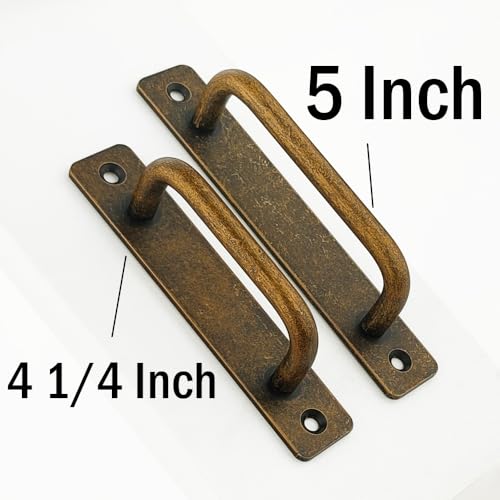 2 Pack 5 Inch 128 mm Copper Cabinet Handles Aluminum Cabinet Pulls Drawer Pulls - color: Copper, size: 5 Inch