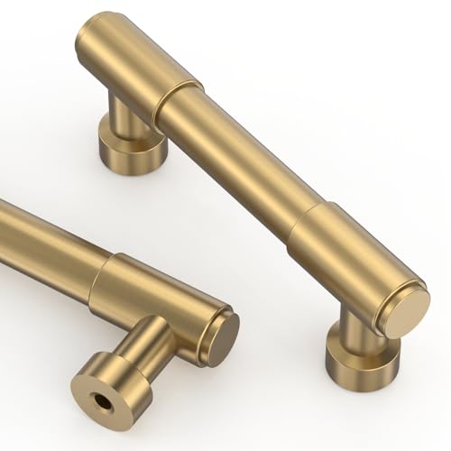 Asidrama Champagne Bronze Kitchen Cabinet Pulls,3 Inch,10 Pack - color: Champagne Bronze, size: 3" Hole Center