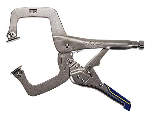 IRWIN VISE-GRIP Welding Pliers, Fast Release, C-Clamp with Swivel Pads, 11-Inch (IRHT82586) - size: 11", style: Pliers w/ Swivel Pads (New)
