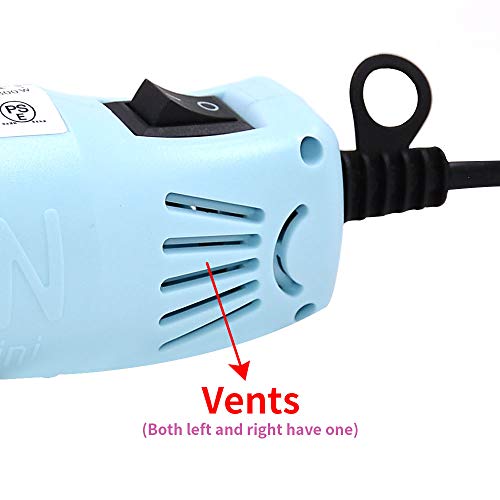 mofa Resin Heat gun,6.6ft Cable 300W Hot Air Gun for Crafting,Acrylic Paint Dryer Multi-Purpose Electric Heating Nozzle (Light Blue) - color: Light Blue