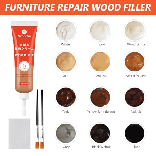 Wood Furniture Repair Kit,Set of 36 Laminate Floor Repair Kit Wood Filler - size: 0.74 Ounce (Pack of 36)