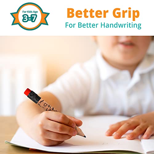 Channie's My First Pencil, Easy-to-Hold Write Size Graphite Jumbo Barrel Presharpened Wooden 2B Small Pencils for 3-7 Year Olds, Brown Color, 2 Pack (5 Pencils Each) - style: Wood Panda, Ages 3-7 (5 Pencils Each) 2-Pack