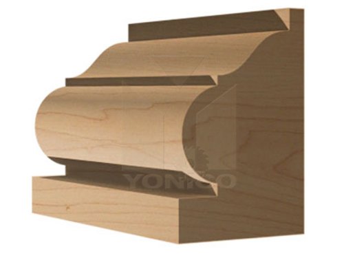 YONICO Router Bits Architectural Molding 1-Inch Pedestal Base 1/2-Inch Shank 16157 - style: 16157 - 1-3/4" CL - 13/32" CD - 1/2" Shank