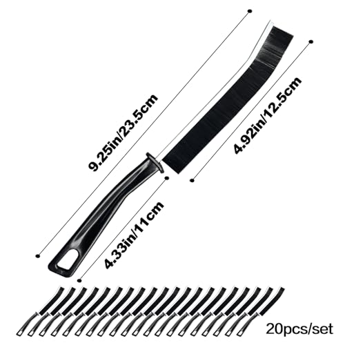 AcceLeah 20Pcs Crevice Cleaning Brushes, Hard Bristle for Dead Corners