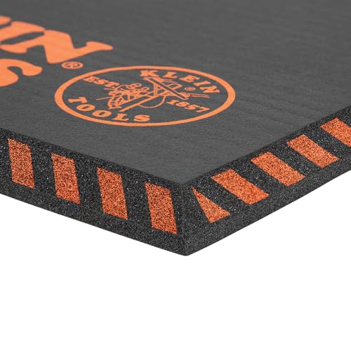 Klein Tools 60136 Kneeling Pads, Adult Men's Large Soft Thick Closed Cell Soft Foam Professional Tradesman Pro Pads with Handle - size: Large