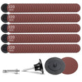 150Pcs 2 inch R-Type Quick Change Aluminum Oxide Surface Conditioning Sanding Discs Set 320 Grit with Adapter & Backing Pad - style: 320 Grit