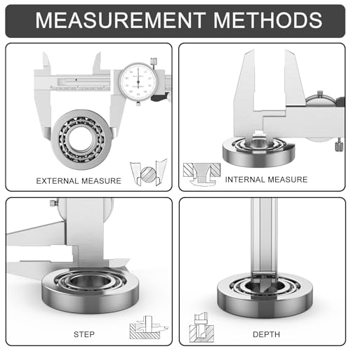 HDLNKAK Dial Caliper 0.001” with Micrometer 0.001”, Stainless Steel Ruler