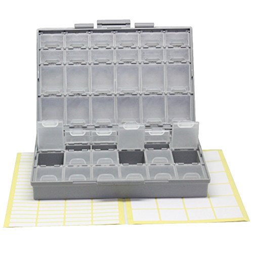 2 AideTek BOXALL48 lids Empty Enclosure SMD SMT Organizer Surface Mount Organizer lid 1206 0805 0603 0402 - style: 2BOXALL48