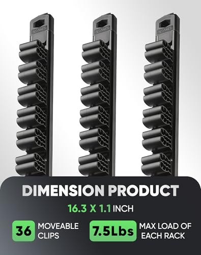 ALOANES Magnetic Screwdriver Organizer 36-Slot Black 3PC for Toolbox - color: Black