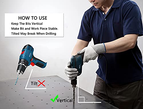 17/64inch HSS M35 Cobalt Twist Drill Bits for Metal - size: 17/64inch (5pcs)