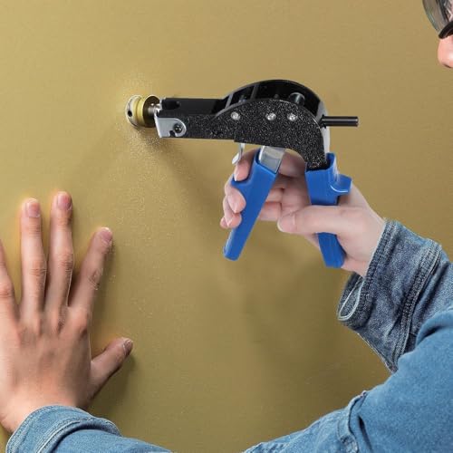 Heavy Duty Wall Anchor Metal Setting Tool with a Storage Box and 71 PCS Molly Bolt Hollow Drive Wall Anchor Screws Assortment Kit for Cavity Anchor Plasterboard Fixing