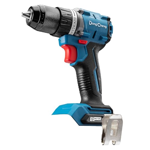 Dong Cheng 20V Brushless Heavy-duty Impact Drill Bare Tool, 531 in.lbs, 1/2" Keyless All Metal Chuck, 20+1+1 Clutch for Drilling Brick Wall, Metal, Wood (Bare Tool) - style: 531in-lbs Bare Tool