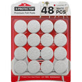 Felt Furniture Pads X-PROTECTOR - 48 Premium Felt Pads Floor Protector - size: 48 PCS 1" White, Round