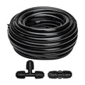 Maotong 40 FT 1/2 inch Drip Irrigation Tubing Main Line Hose Tube for Garden Irrigation System (Includes 1/2" Straight Connector and 3-Way Connector) - size: 40FT 1/2" Main Tubing