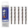 3/8 Cobalt Drill Bit for Metal and Hard Steel (5Pcs), Hex Shank Quick Change M35 HSS Twist Impact Drill Bit Set, with Storage Case - size: 3/8(5pcs)