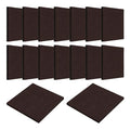 16PCS 2.95 x 2.95 Inch Square Felt Pads, Soft Adhesive Non-Slip Backed Felt, Cuttable Floor Protectors for Furniture Legs, Brown Anti Scratch Furniture Pads - size: 2.95 x 2.95 Inch