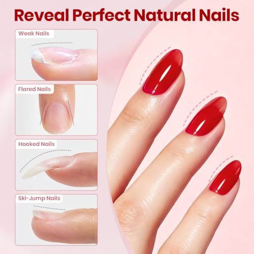 Beetles Hard Gel for Nails Wine Red, 30g TPO & HEMA-FREE & Flat Nail Brush - color: A - Crimson Allure