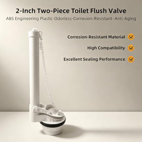 2-Inch Toilet Flush Valve Repair Kit for 2-Piece Tank