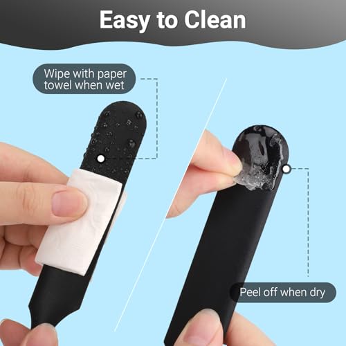 Gartful 6PCS Silicone Spatula Sticks, Non-Stick Epoxy Resin Mixing Sticks Scraper Tools, Reusable Stirring Rods for Resin, Paint, Waxing, Liquid, Arts Crafts Supplies, Facial Mask, Black - color: Black, size: Large