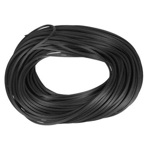 uxcell Screen Spline, 0.13"x100FT Round Window Screen Repair Retainer Spline for Door Window Screens Replacement, Black - size: 0.13" x 100ft