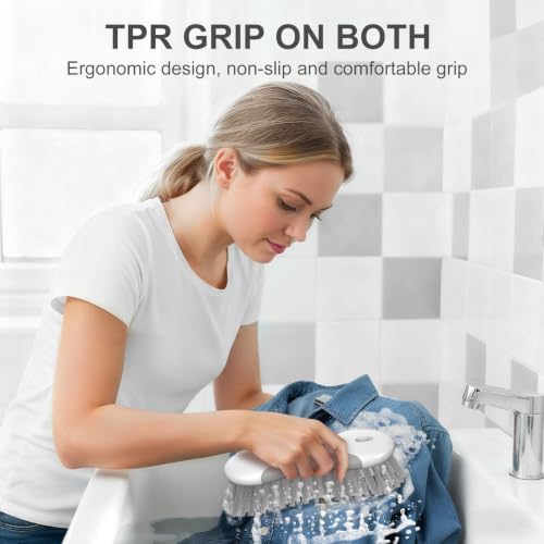 SetSail Multi-Purpose Scrub Brush of 2 Pack, Gray - color: Gray