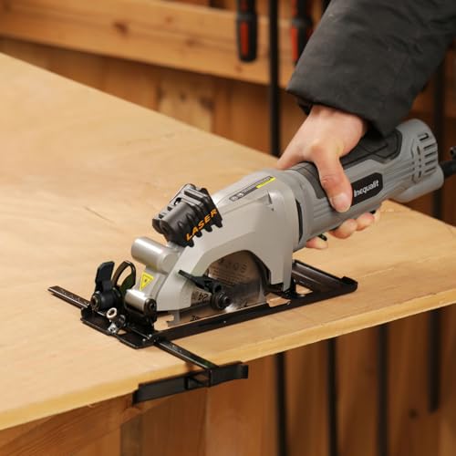 4A Mini Circular Saw Corded Compact Saw with Laser Guide - style: Corded 4A