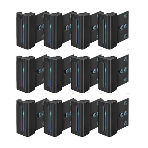 Home Security Door Lock, 3 Pack Childproof Door Reinforcement Lock,Upgrade Flip High Night Lock to Defend Your Home Kids (12, Black) - color: Black