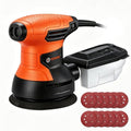 5-inch Orbital Sander, Random Orbit Sander With 6 Variable Speeds, 12pcs Sandpapers, Dust Collection For Woodworking And Sanding