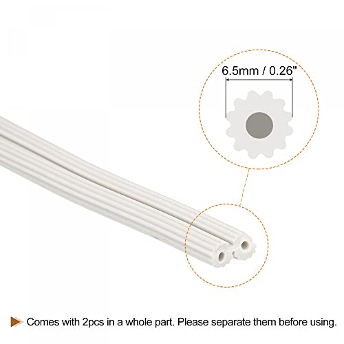 uxcell Screen Spline, 15M/49.21Ft Silicone Sealing Strip 6.5mm OD White - size: 6.5mm x 15M