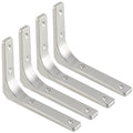SAYAYO Wall Shelf Bracket 8 x 6 Inch, Stainless Steel Heavy Duty L Bracket - color: Brushed Nickel, size: 8 x 6 Inch (4 PCS)