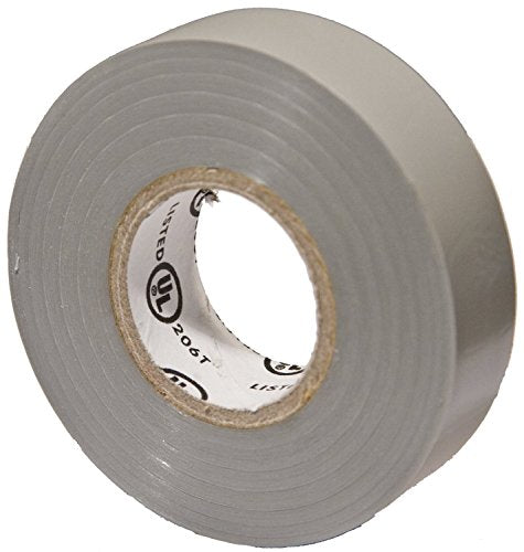 Morris 60080 Gray Vinyl Plastic Electrical Tape, 7 mil, PVC, 66' Length, 3/4" Width, 1-Pack - color: Gray, style: 1-Pack