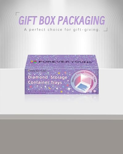 forever young 8PCS Diamond Painting Storage Containers Trays - size: 8pcs Refill set